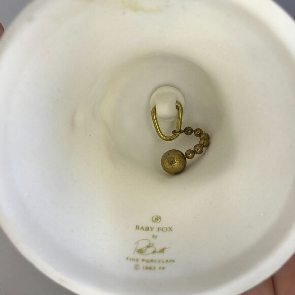 Lot Three Franklin Porcelain Woodland Animal Bells by Peter Barrett - Picture 5 of 6